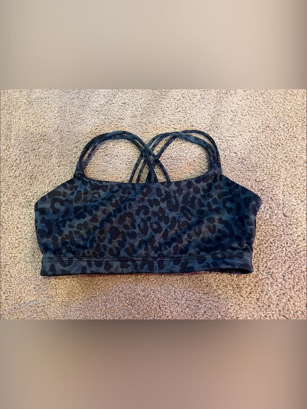 GAP Leopard Crisscross Sports Bralette